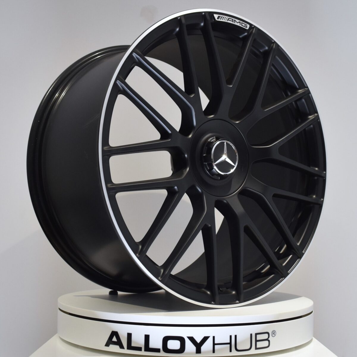 Genuine Mercedes-Benz C-Class W205 C63 AMG Coupe Y Spoke 19 & 20 inch Alloy Wheels with Black & Diamond Turned Finish A2054015900 A2054016100