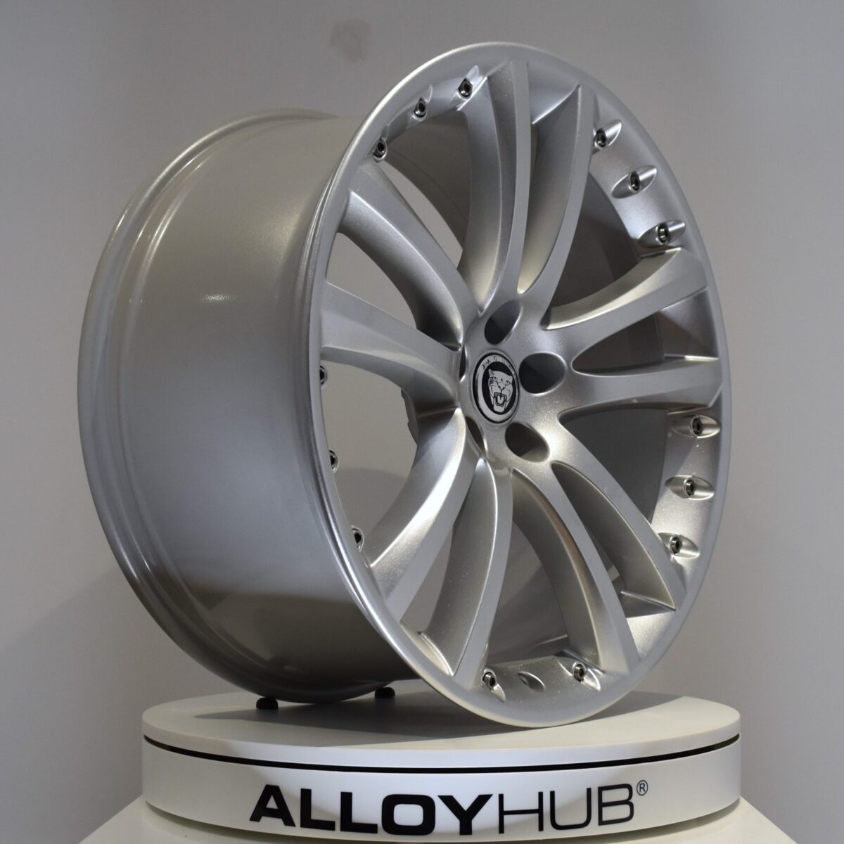 Genuine Jaguar XK X150 Senta 5 Twin Spoke 20" Inch Alloy Wheels with Silver Finish 6W83-1007-EC, 6W63-1007-FC, C2P1014, C2P1015