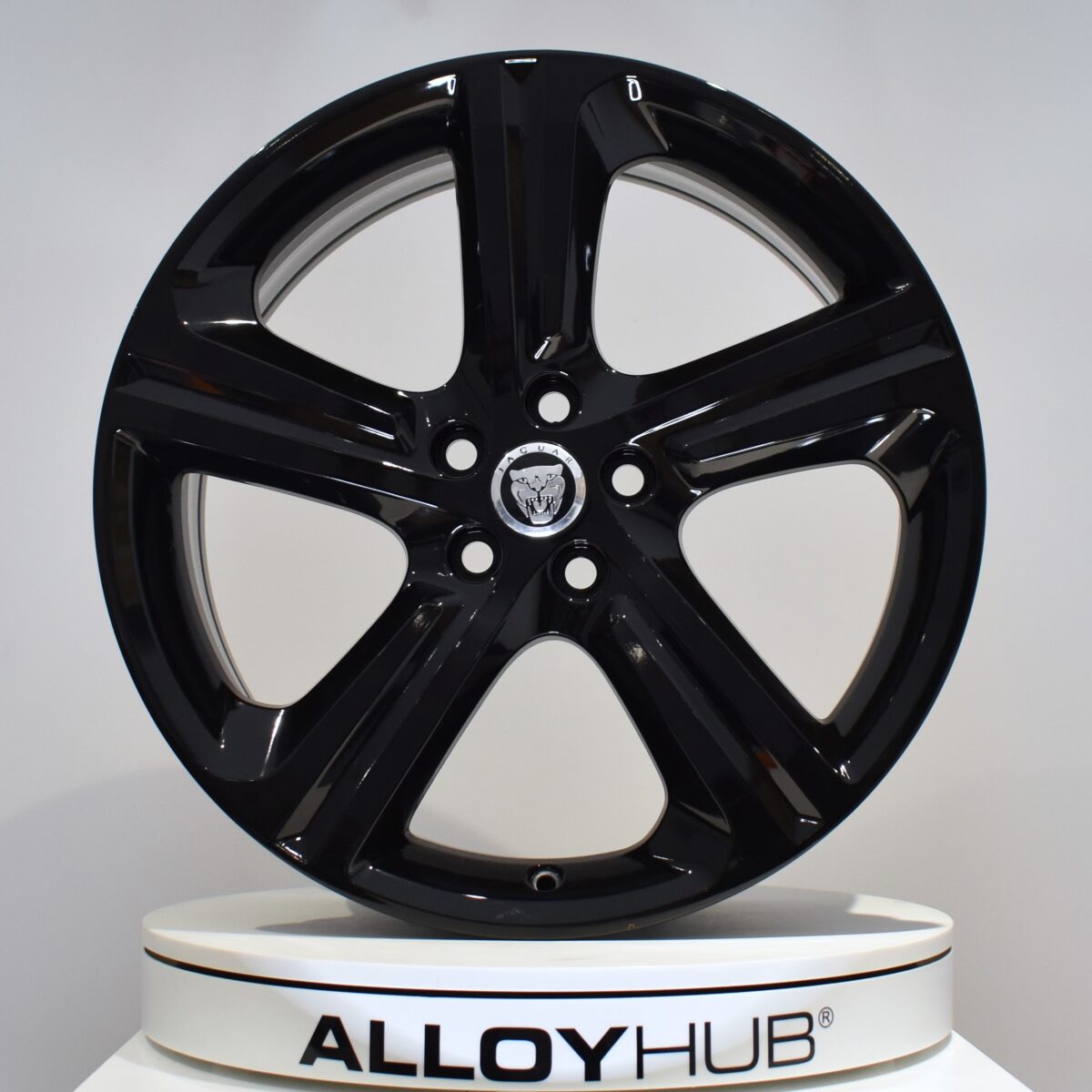 Genuine Jaguar XF Style 5035 Blade Spoke 19" Inch Alloy Wheels with Gloss Black Finish GX6M-1007-CB