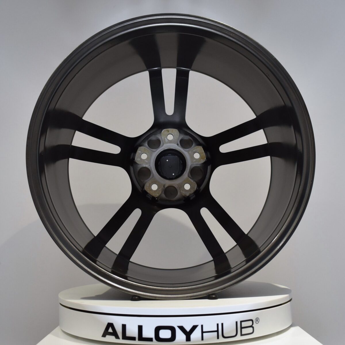 Genuine Porsche Cayenne 958 Turbo II 5 Twin 21" inch Alloy Wheels with Grey & Diamond Turned 7P5601025M