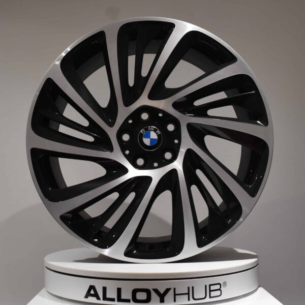 Genuine BMW i8 L12 Style 625 20″ inch Alloy Wheels with Black & Diamond Turned Finish 36116862896 36116862898