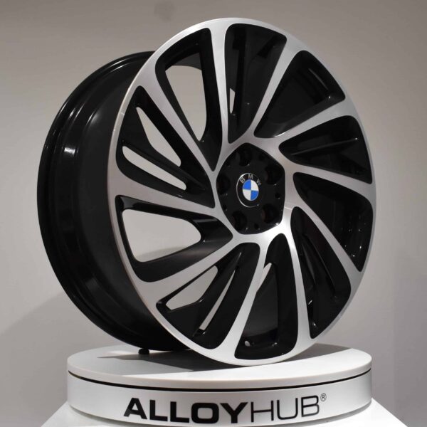 Genuine BMW i8 L12 Style 625 20″ inch Alloy Wheels with Black & Diamond Turned Finish 36116862896 36116862898
