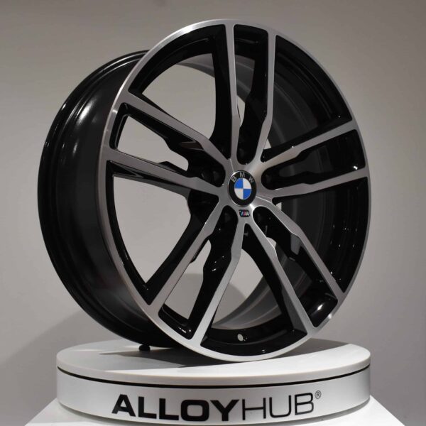 Genuine BMW X3 G01 Style 698M Sport 19" inch Alloy Wheels with Gloss Black & Diamond Turned Finish 36108010267