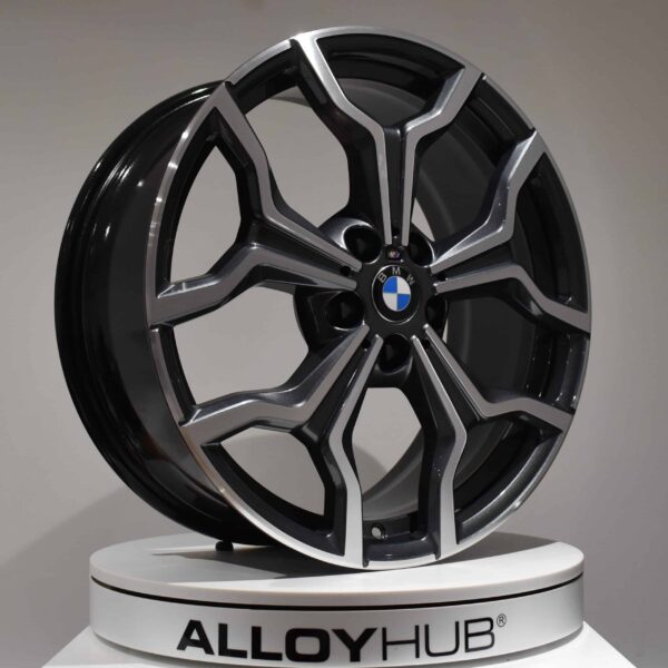 Genuine BMW X2 F39 Style 722M Sport 19" inch Alloy Wheels with Obit Grey & Diamond Turned Finish 36108009759