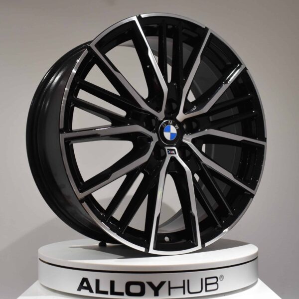 Genuine BMW 1 Series F40 Style 552M Sport 19" Inch Alloy Wheels with Gloss Black and Diamond Turned Finish 36118092356