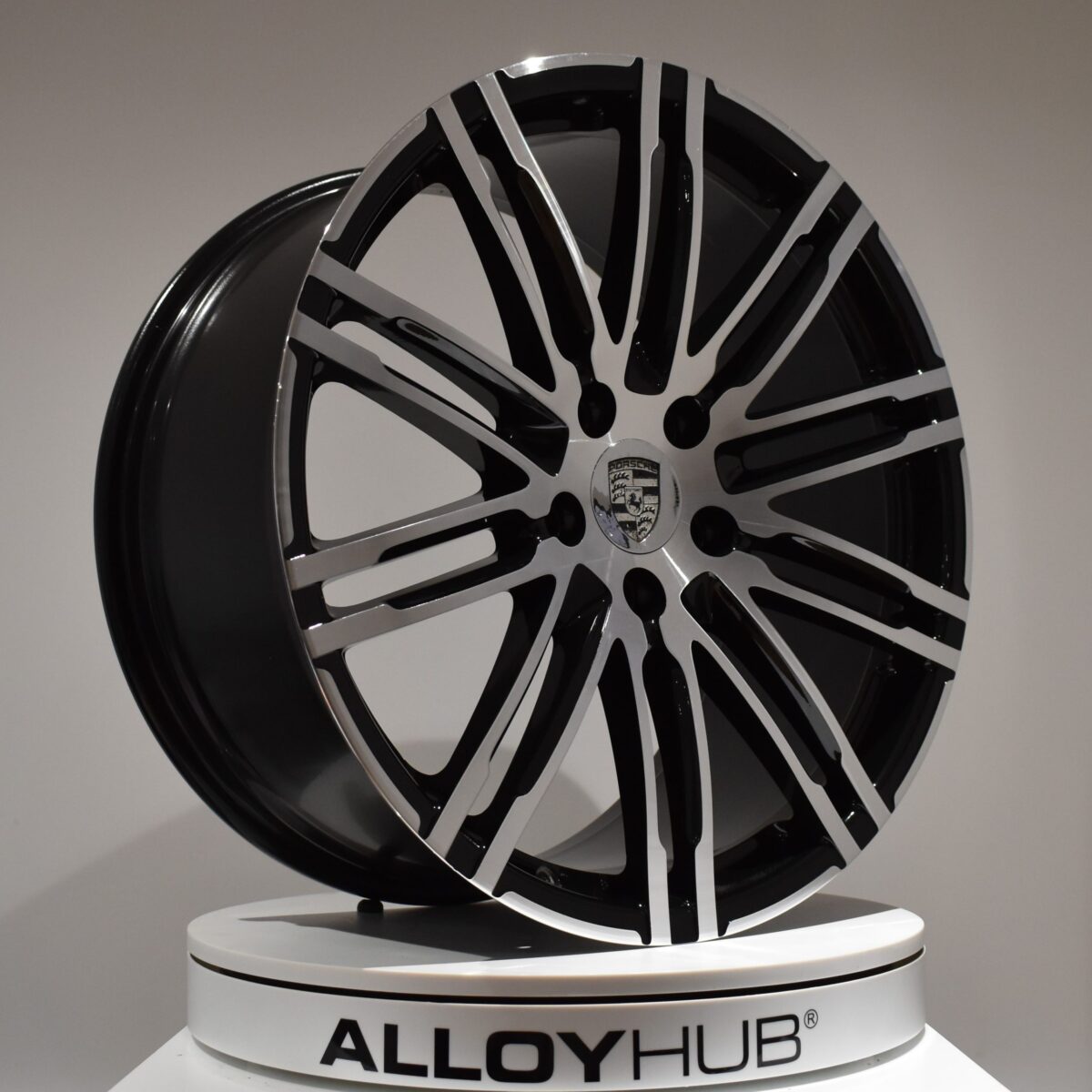 Genuine Porsche Cayenne 958 Turbo III 10 Twin 21" inch Alloy Wheels with Black & Diamond Turned 7P5601025AE