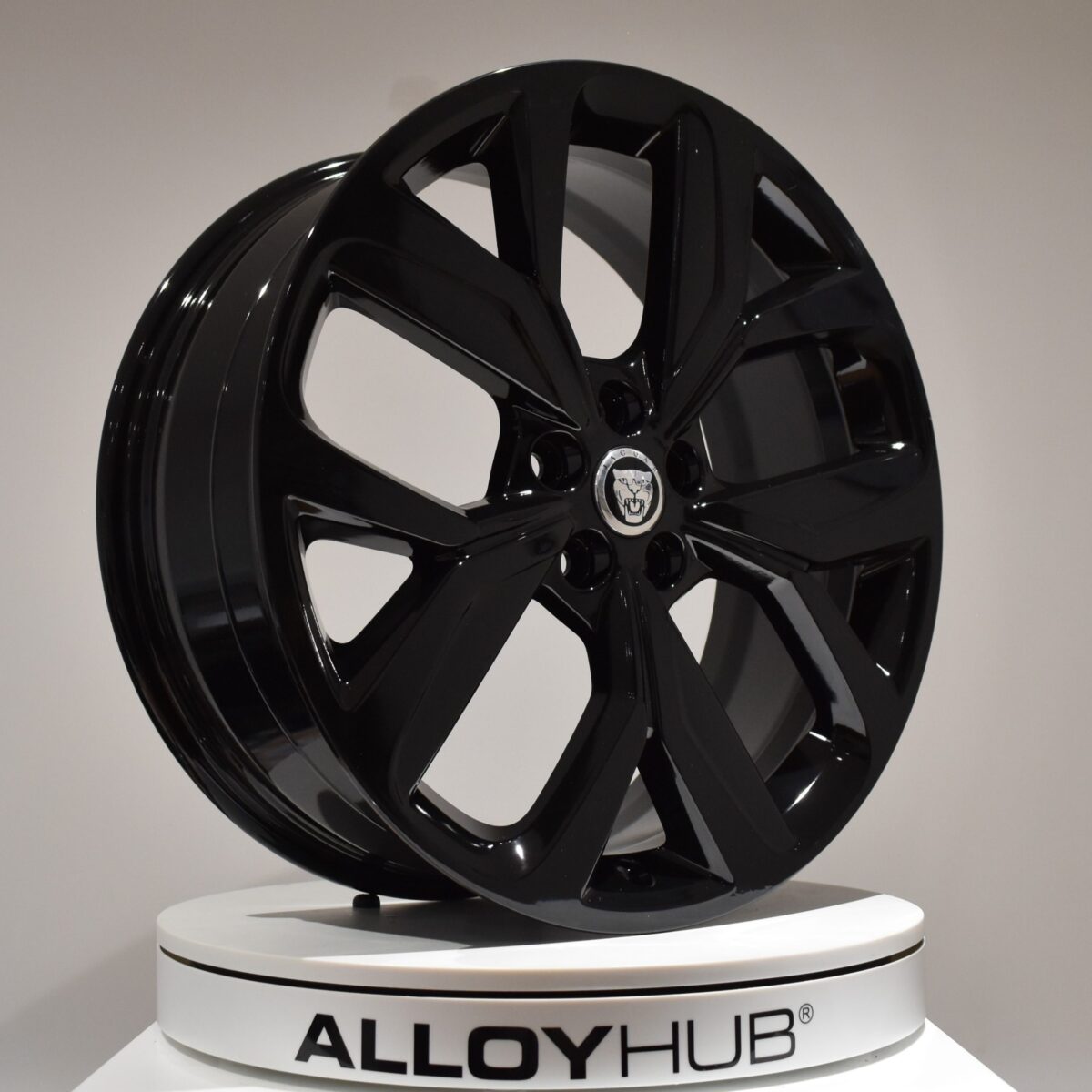 Genuine Jaguar I-Pace 5068 5 Spoke 20" Inch Alloy Wheels with Gloss Black Finish J9D3-1007-CB