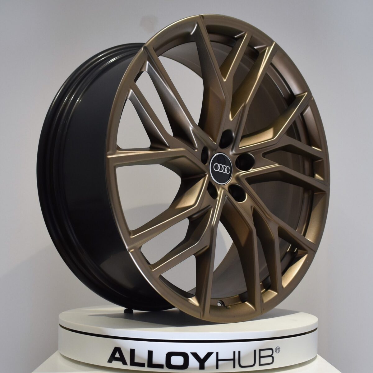 Genuine Audi Q4 89A 5 Y Spoke 21" Inch Alloy Wheels with Satin Bronze Finish 89A601025P 89A601025Q