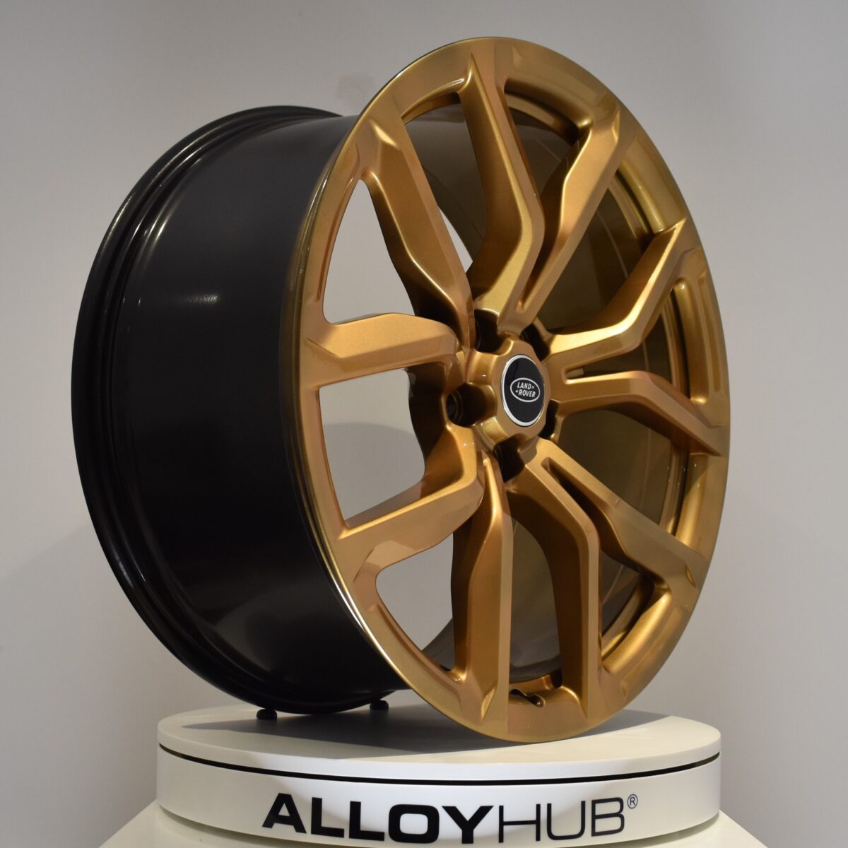Genuine Land Rover Defender L663 Style 5083 5 Split-Spoke 22" inch Alloy Wheels with Gold Finish JK6M-1007-AA