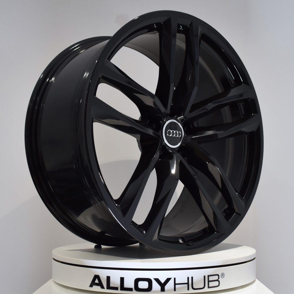 Genuine Audi RS6 4G 5 Twin Spoke 21" inch Alloy Wheels with Gloss Black Finish 4G0601025CE