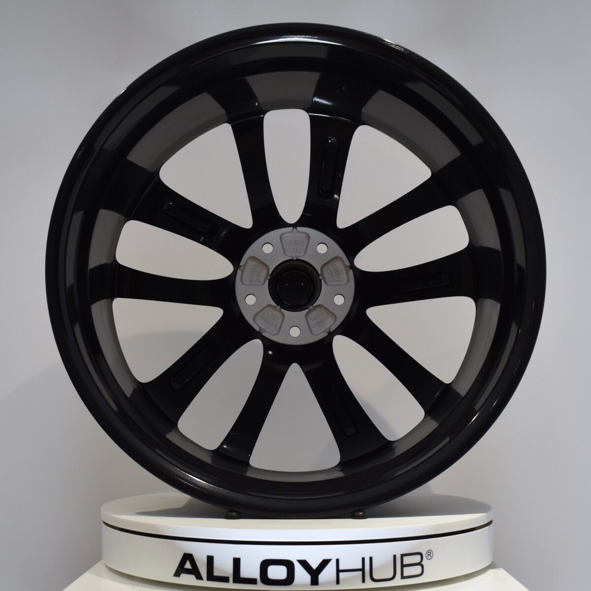 Genuine Bentley Continental GT GTC 5 U Spoke 22" inch Alloy Wheels with Gloss Black Finish 3SA601025T 3SA601025AA