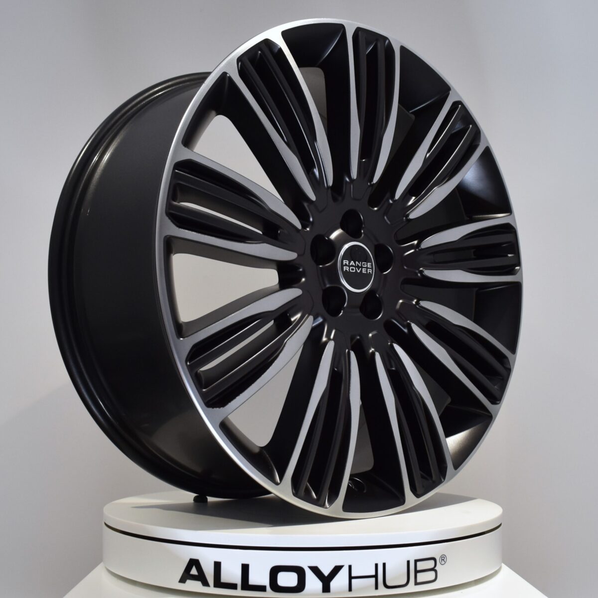 Genuine Land Rover Range Rover Velar 22" inch Style 9007 9 Split-Spoke Alloy Wheels with Satin Black & Diamond Turned Finish LR093331