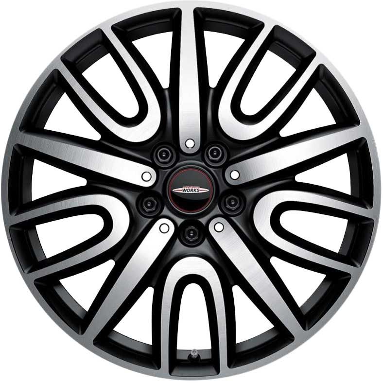Genuine Mini Countryman F60 529 Thrill Spoke 18" Alloy Wheels with Black & Diamond Turned Finish 36106870873
